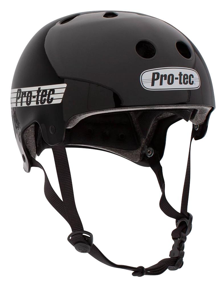 Skateboard helmet Pro-tec Old School Cert Gloss Black 2023