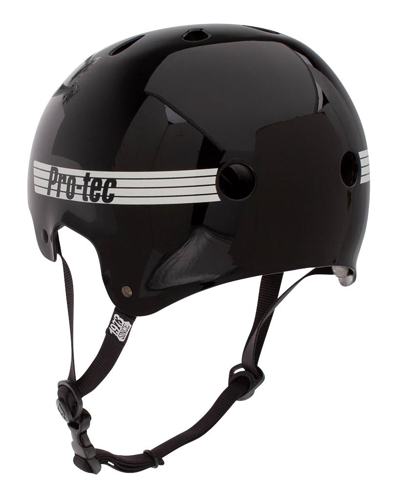 Skateboard helmet Pro-tec Old School Cert Gloss Black 2023