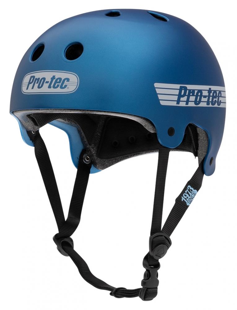 Skateboard helmet Pro-tec Old School Cert Matte Metallic Blue 2022