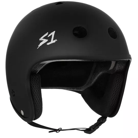 Skateboard helmet S-One RETRO LIFER BLACK MATTE 2024 