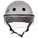 Skateboard helmet S-One Lifer Visor Silver Glitter 2024 